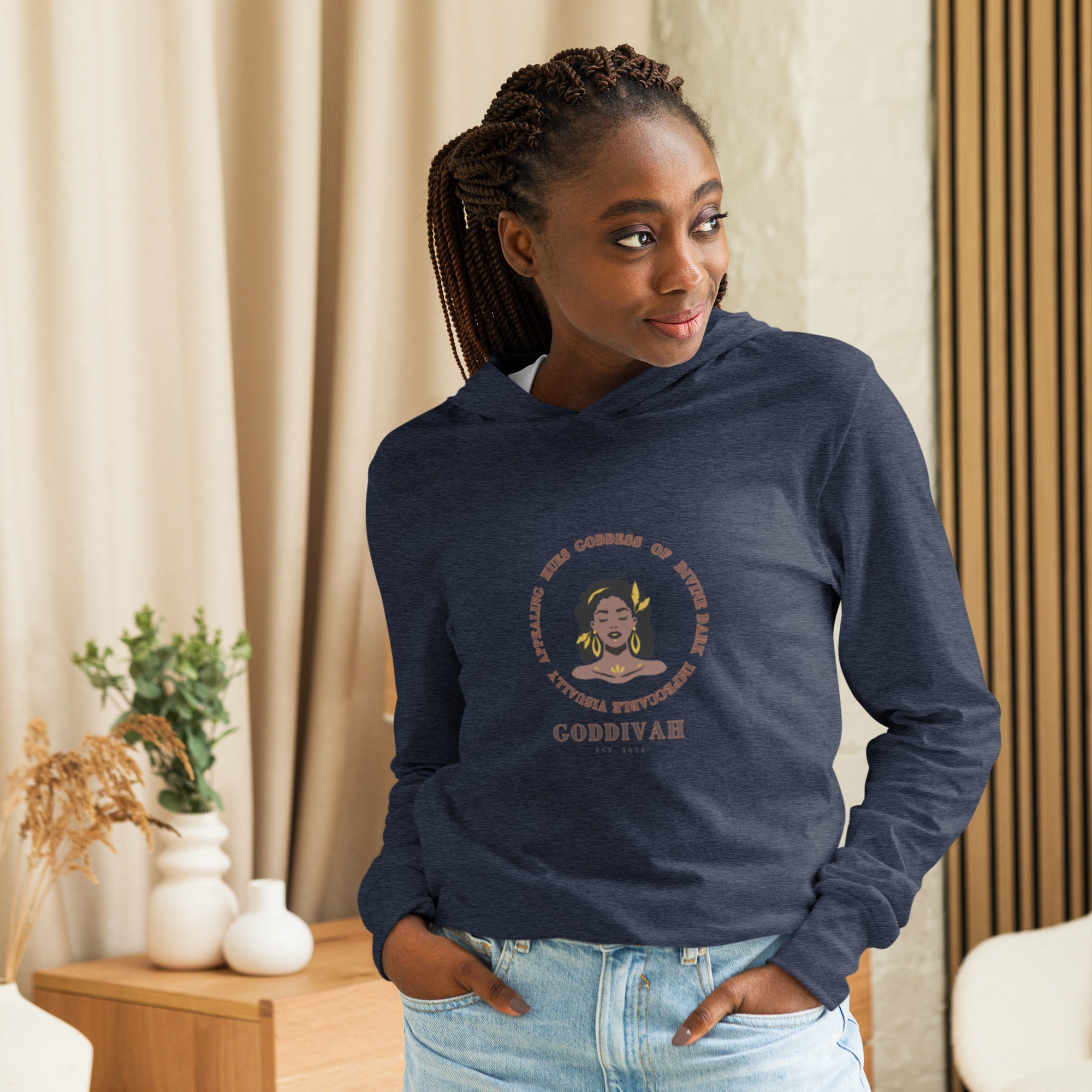 Hooded long-sleeve tee – GODDIVAH